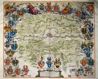 Frankfurt ve bölgesi, Cilt III, Atlas Maior, Joan Blaeu (1596-1673), bakır gravür, Amsterdam by Joan Blaeu