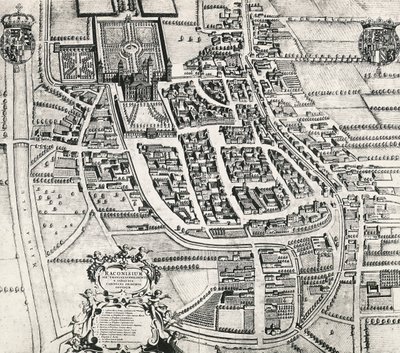 Racconigi Haritası, Gravür Joan Blaeu (1596-1673), İtalya by Joan Blaeu