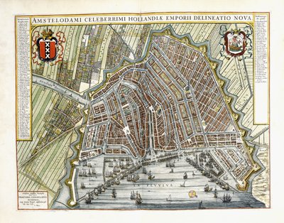 Hollanda ve Aşağı Ülkelerin kasaba ve binalarının planı ve görünümü, 1649 by Joan Blaeu