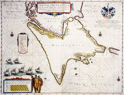 Tabula Magellanica : Macellan Boğazı Haritası by Joan Blaeu