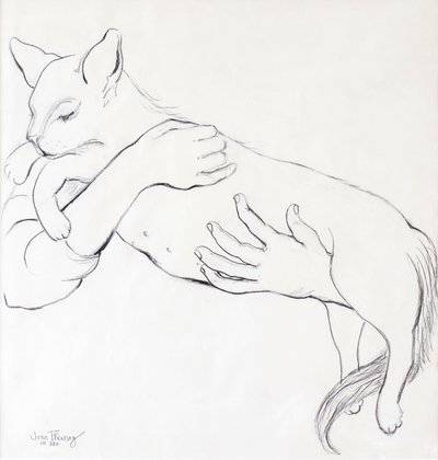 Sevimli Kedi, 2000, (kalem) by Joan Thewsey