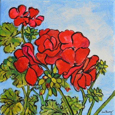 Sardunya,2017 (akrilik) by Joan Thewsey