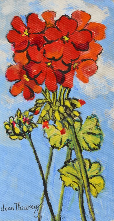 Sardunya Sprey,2017, (akrilik) by Joan Thewsey