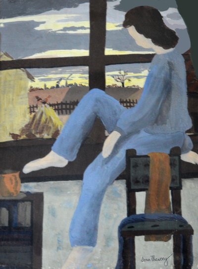 Şafağı İzleyen Kız, 1950, (guaş) by Joan Thewsey