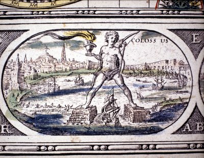 Antik Çağın Yedi Harikasının Temsili: Rodos Heykeli. 1630