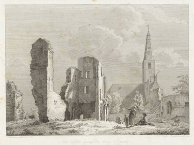 Rijnsburg'daki manastırın harabesi Harabenin aynı kısmı (nesne üzerindeki başlık) by Joannes Pieter Visser Bender
