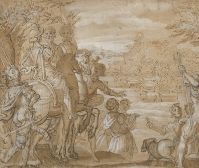 Bir Av Partisi, ca. 1555-65. by Joannes Stradanus