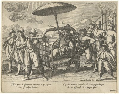 Sedan koltukta Portekizce by Joannes van Doetechum (I)