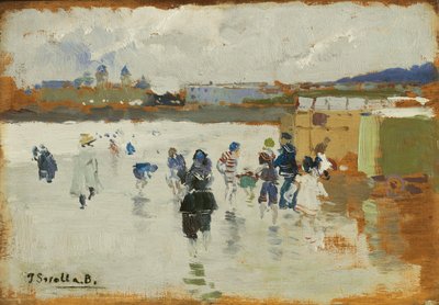 La Concha Plajı, San Sebastian, 1906 by Joaquín Sorolla