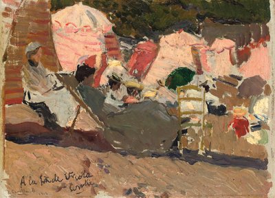Sahil, Biarritz, 1906 by Joaquín Sorolla