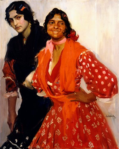 İki Çingene; Dos Gitanas, 1913 by Joaquín Sorolla