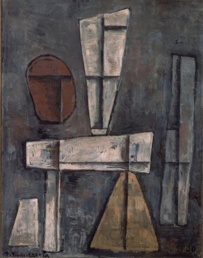 Metafizik soyut şekiller by Joaquín Torres García