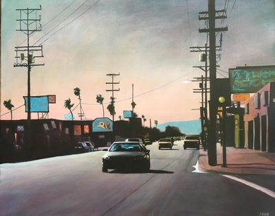 San Fernando Vadisi 11, c.2012 (panel üzerine akrilik) by Joby Hickey