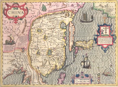 Çin, c.1607 by Jodocus Hondius