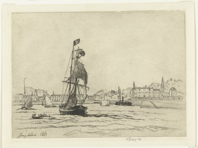 Honfleur limanı by Johan Barthold Jongkind
