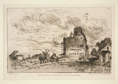 Demolitions de la Rue des Francs-Bourgeois Saint-Marcel (Rue des Francs-Bourgeois Saint-Marcel
