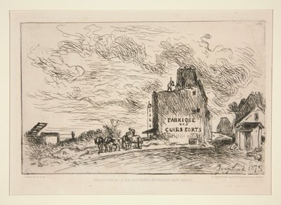Demolitions de la Rue des Francs-Bourgeois Saint-Marcel (Rue des Francs-Bourgeois Saint-Marcel