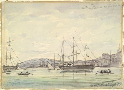 Liman Sahnesi, Marsilya by Johan Barthold Jongkind
