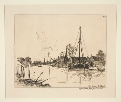 Le Canal (Kanal) by Johan-Barthold Jongkind