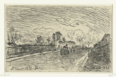 Cochin Hastanesi Çıkışı (Faubourg Saint-Jacques, Paris) by Johan Barthold Jongkind