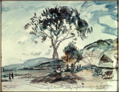 Virieux sur Bourbe / Isère by Johan Barthold Jongkind