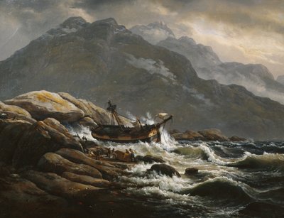 gemi enkazı by Johan Christian Dahl