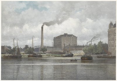 Rath'ın Amsterdam'daki Buitensingel, Nassaukade'deki Şeker Rafinerisi by Johan Conrad Greive