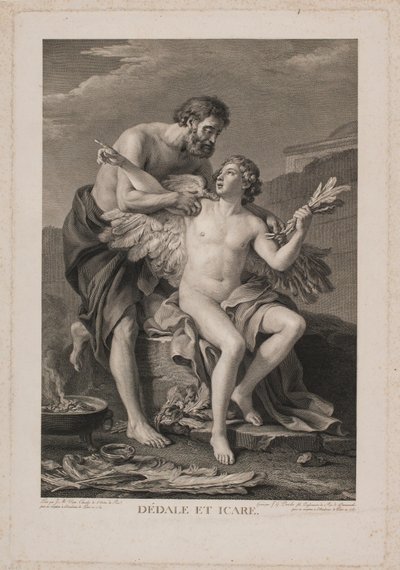 Daedalus ve İkarus by Johan Georg Preisler