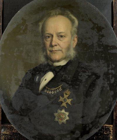 Pieter Mijer (1812-81). Hollanda Doğu Hint Adaları Genel Valisi by Johan Heinrich Neuman (signed by artist)