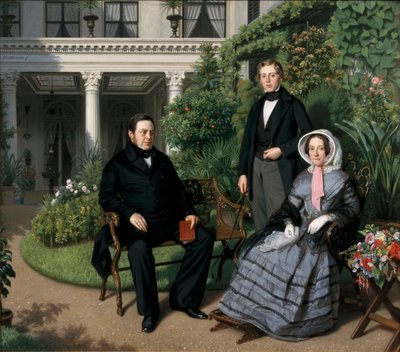 Metellerkamp ailesinin portresi by Johan Heinrich Neuman