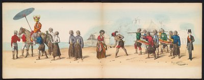Delft Öğrencilerinin Maskeli Balosu, 1857 (levha 6) Delft öğrenci birliğinin üyeleri tarafından 5 Mayıs 1857