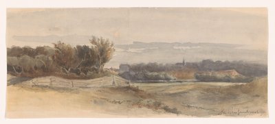 Panoramik Manzara by Johan Hendrik Weissenbruch (signed by artist)