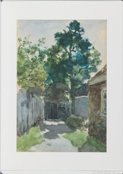 güneşli avlu by Johan Hendrik Weissenbruch