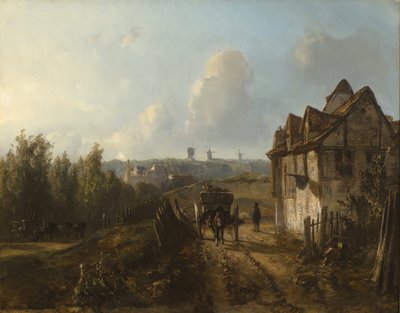 Monmartre üzerinde görüntüle by Johan Jongkind