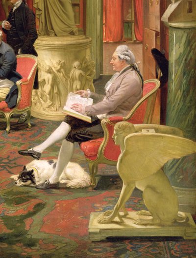 Charles Townley ve Arkadaşları Towneley Galerisinde, Charles Townley detayı 1737-1805 1781-83 tuval üzerine yağlı boya 2288 detayı by Johan Joseph Zoffany