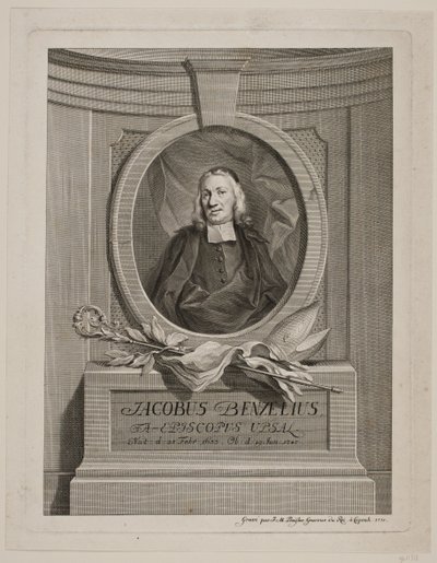 Piskopos Jacob Benzelius by Johan Martin Preisler