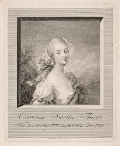 Oyuncu Caroline Amalie Thielo by Johan Martin Preisler