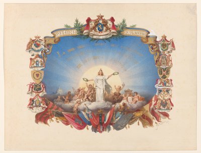 Diploma d'Honneur için tasarım by Johan Philip Koelman