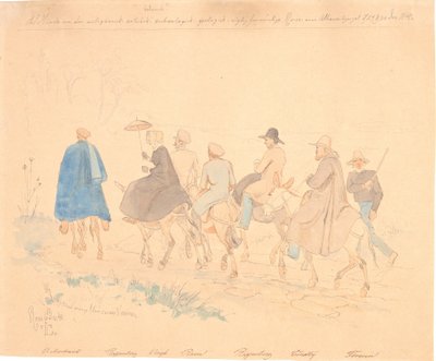 Danimarkalı gezginler bir gezide by Johan Thomas Lundbye