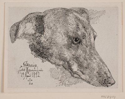 Köpek Kafası, Keskin Nişancı by Johan Thomas Lundbye