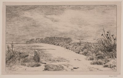 Himlingøje tarafından, Kış manzarası by Johan Thomas Lundbye