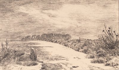 Himlingøje tarafından, Kış manzarası by Johan Thomas Lundbye