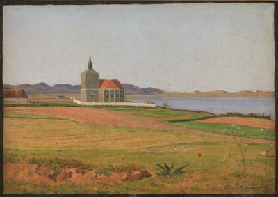 Frederiksværk yakınlarındaki Vinderød Kilisesi by Johan Thomas Lundbye