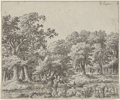 Tekne ile manzara by Johan de Lagoor