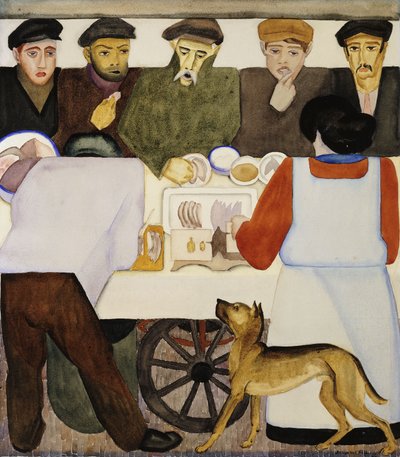 Ringa Satıcısı; Heringsverkaufer by Johan van Hell