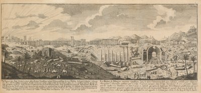 Palmyra, Suriye antik kenti kalıntıları by Johann Adam Delsenbach