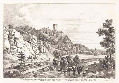 Baden yakınlarındaki St. Helena ve Rauhenstein Kalesi