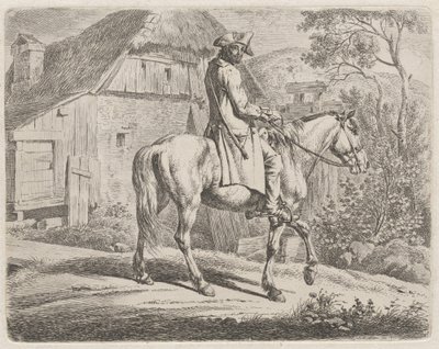 Atlı Sığır Satıcısı by Johann Adam Klein