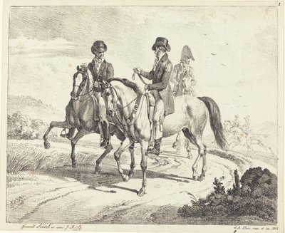 At sırtında gezinti by Johann Adam Klein