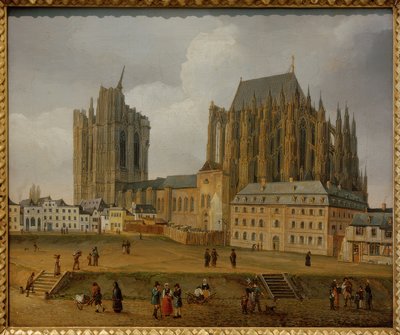 güneydoğudan Köln Katedrali by Johann Adolf Lasinsky